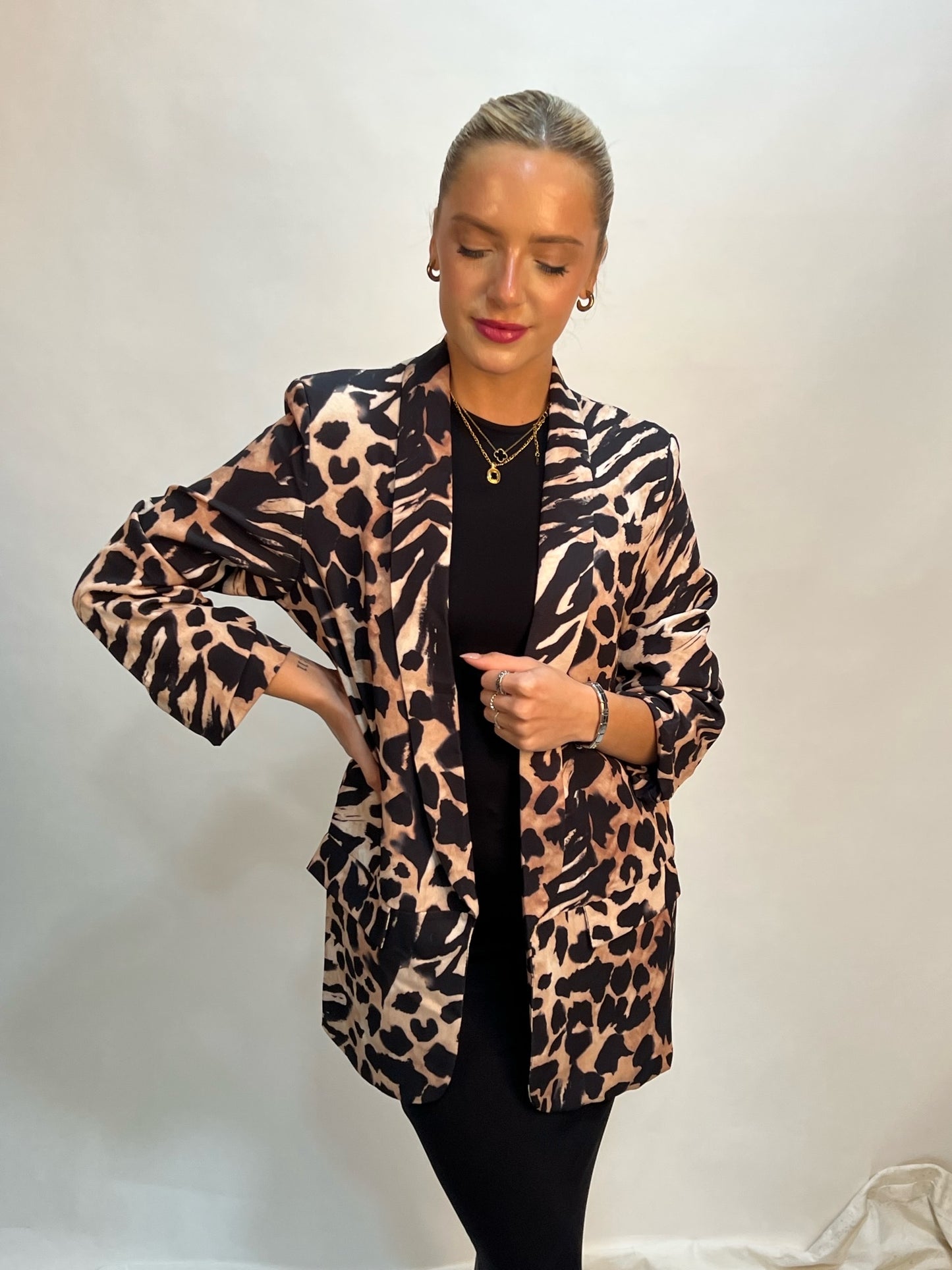 Lipstick - Leopard Printed Blazer - 27266