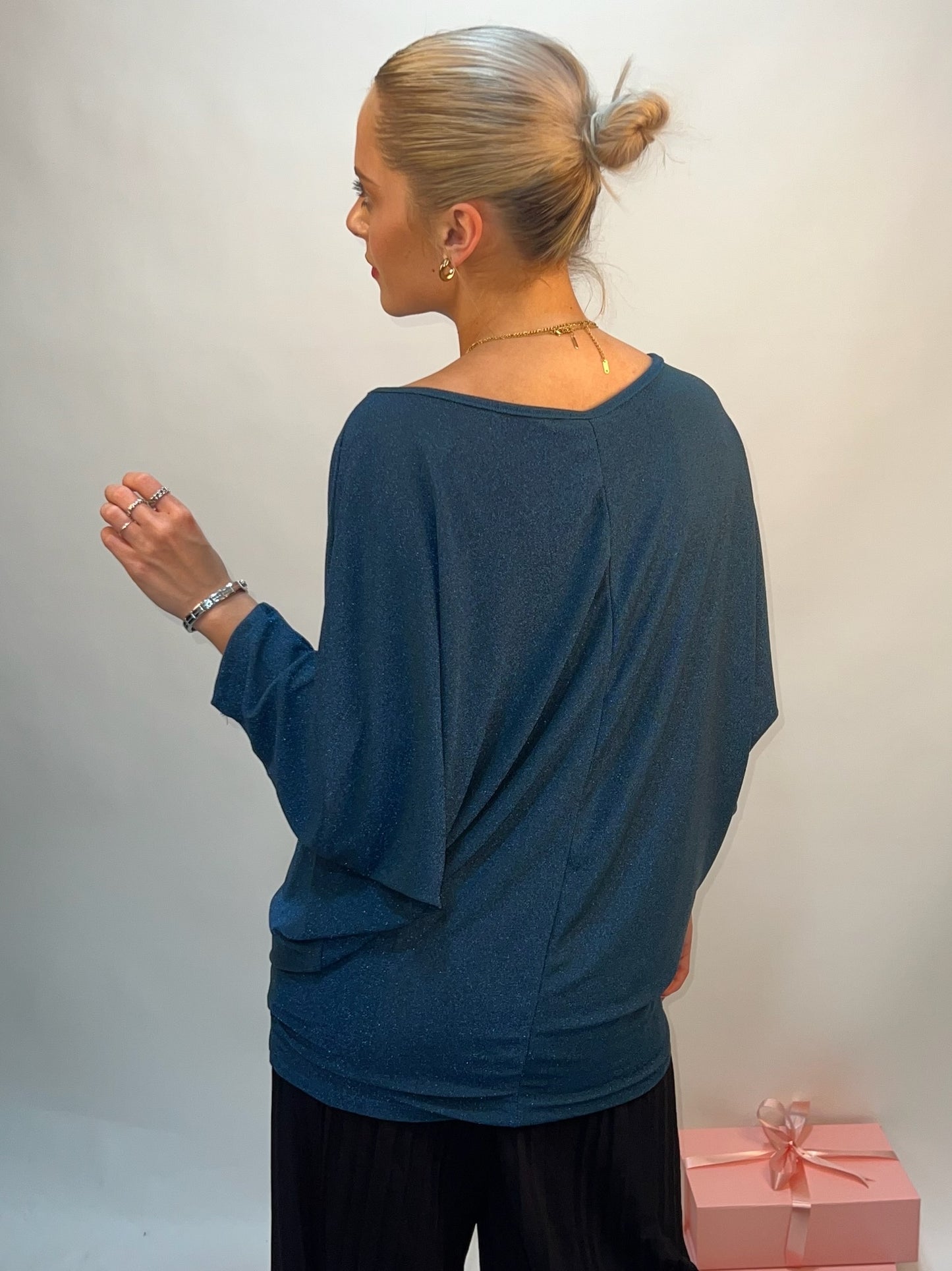 Lipstick - Batwing Lurex Top - 1511JDYS