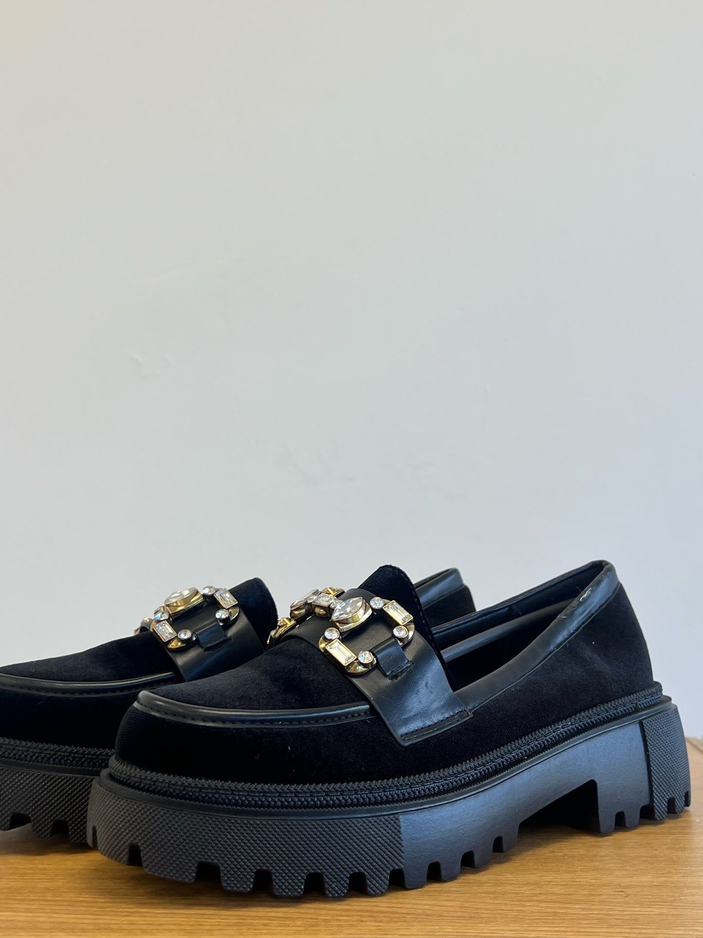 Lipstick - Velour Heeled Loafer - H205