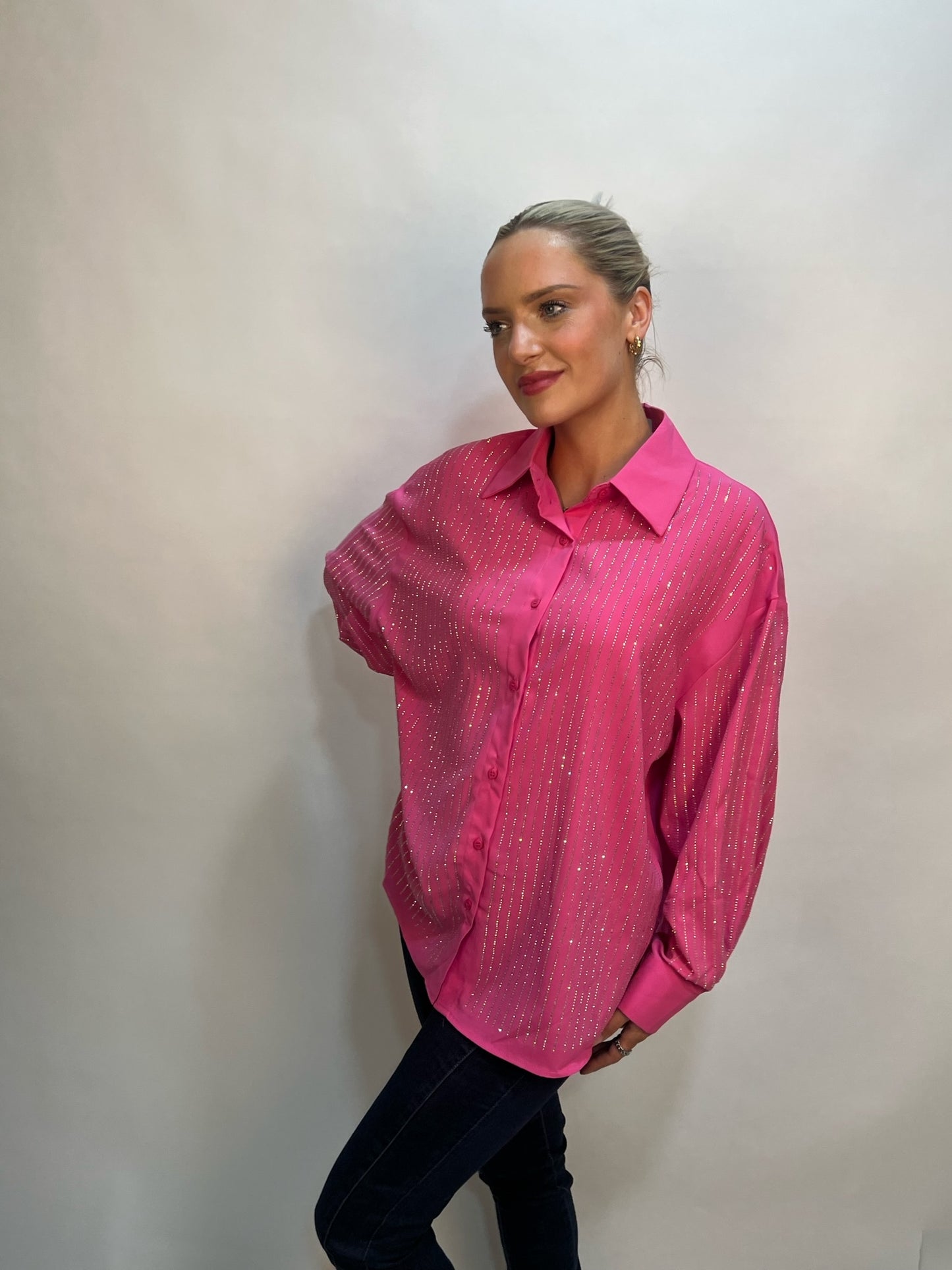 Lipstick - Lurex Stripe Blouse - M2202