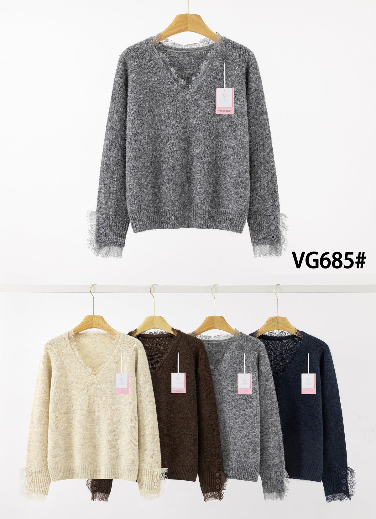 Carole - Lace jumper - Car Vg685