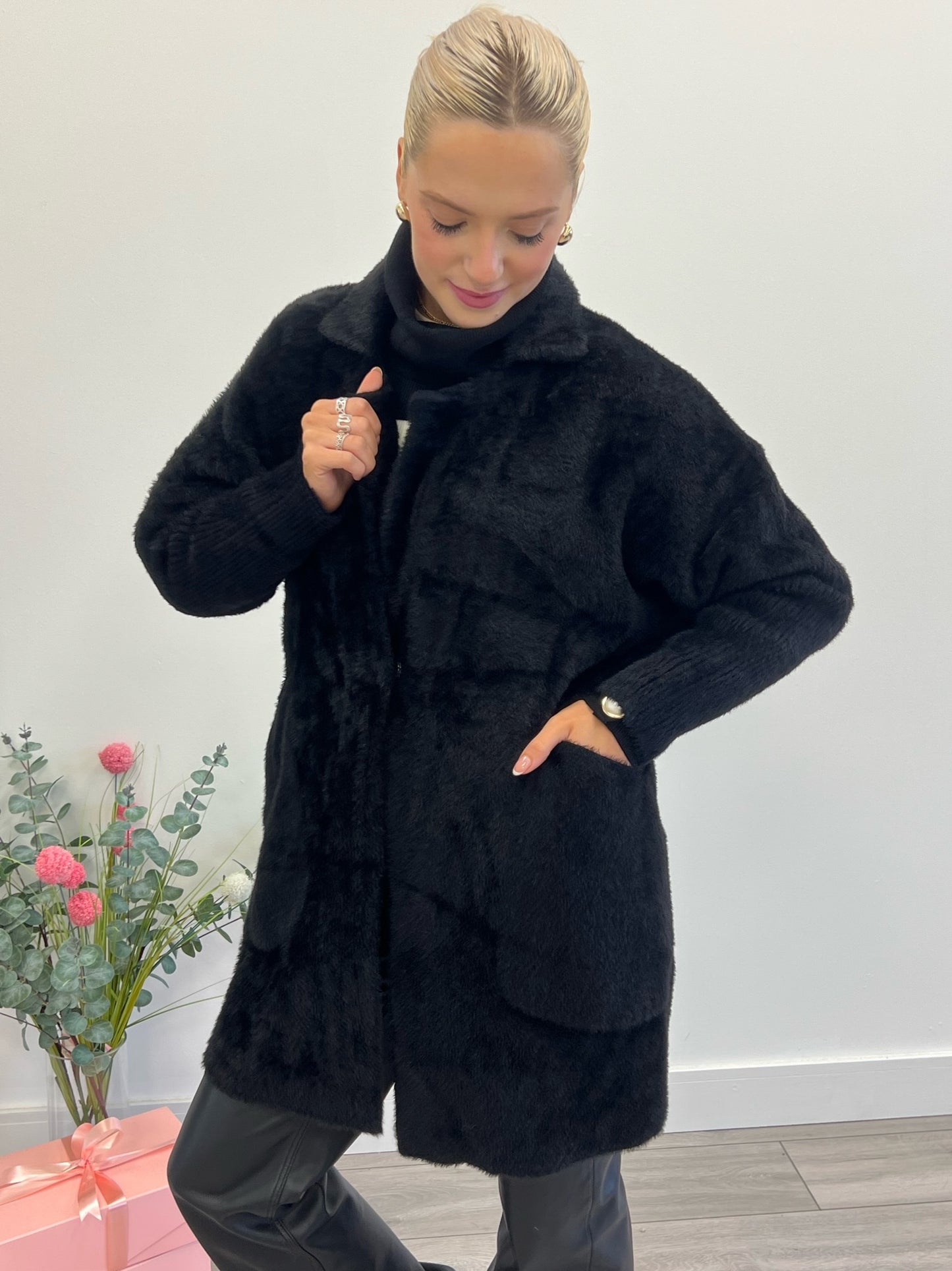 Lipstick - Fur Knit Coatigan - Zm1767