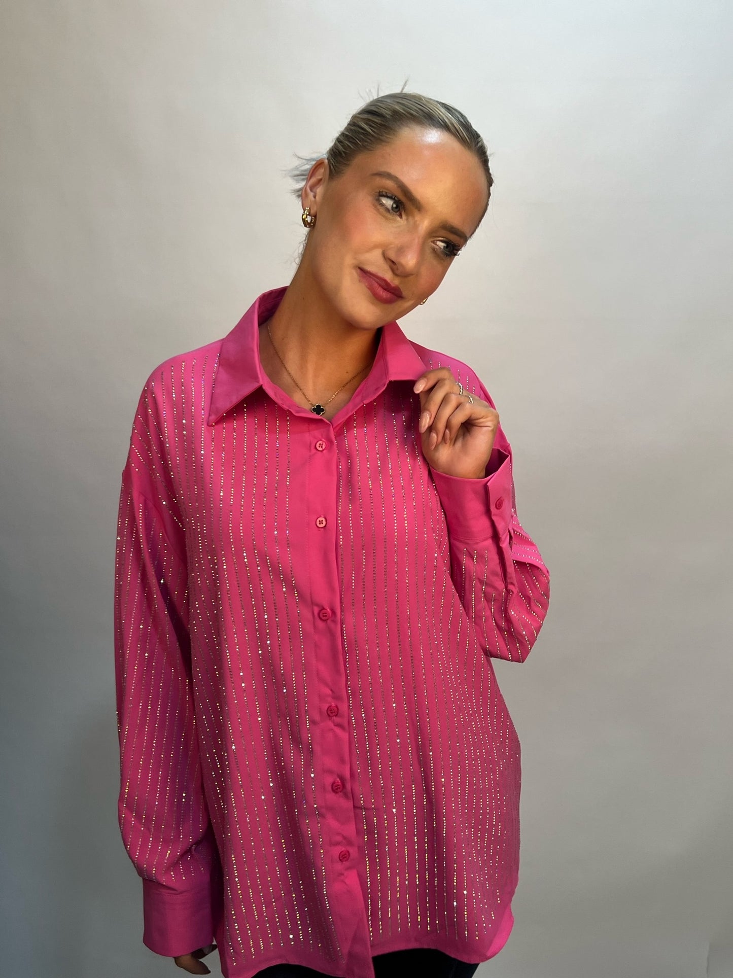 Lipstick - Lurex Stripe Blouse - M2202