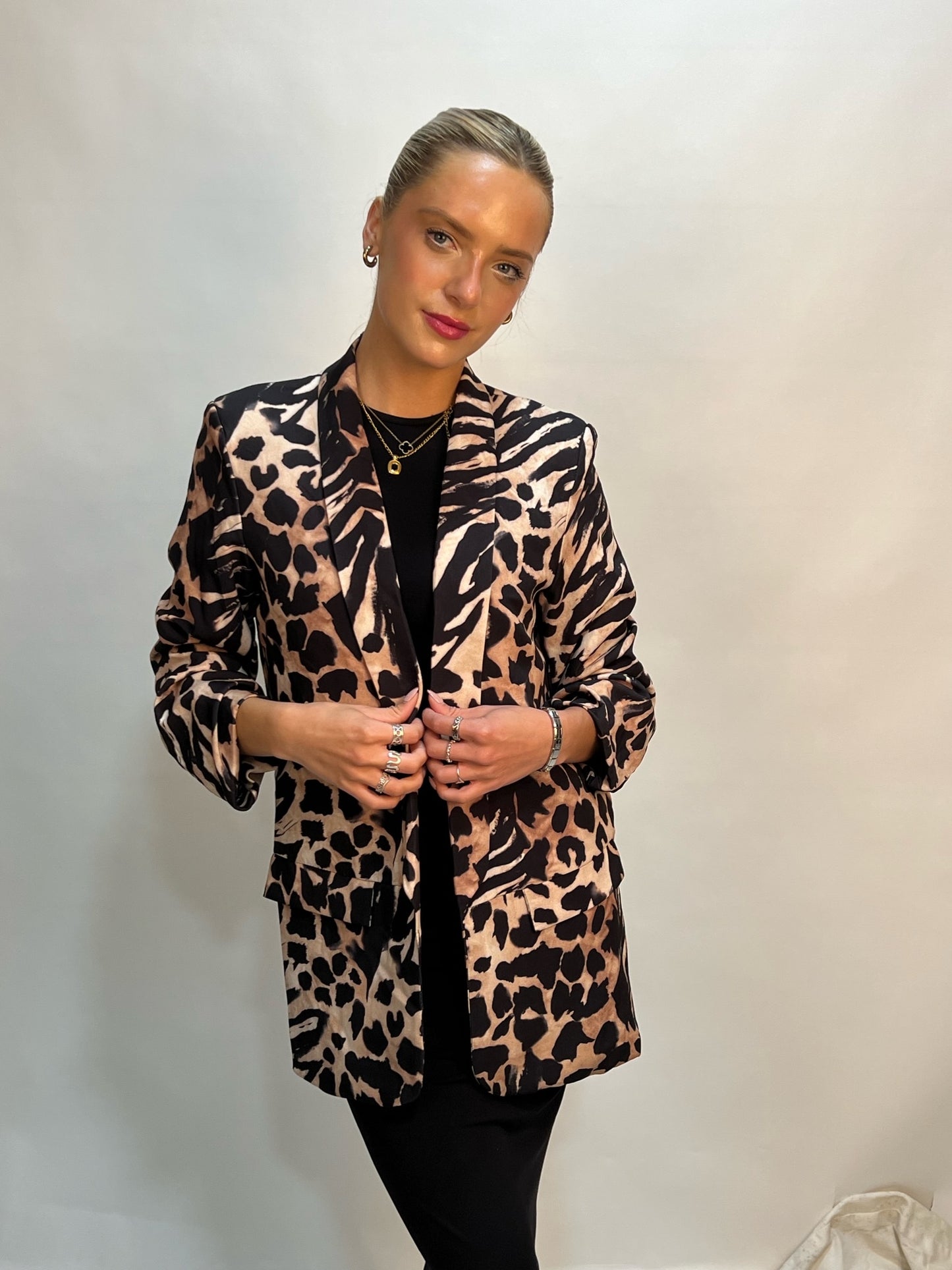 Lipstick - Leopard Printed Blazer - 27266