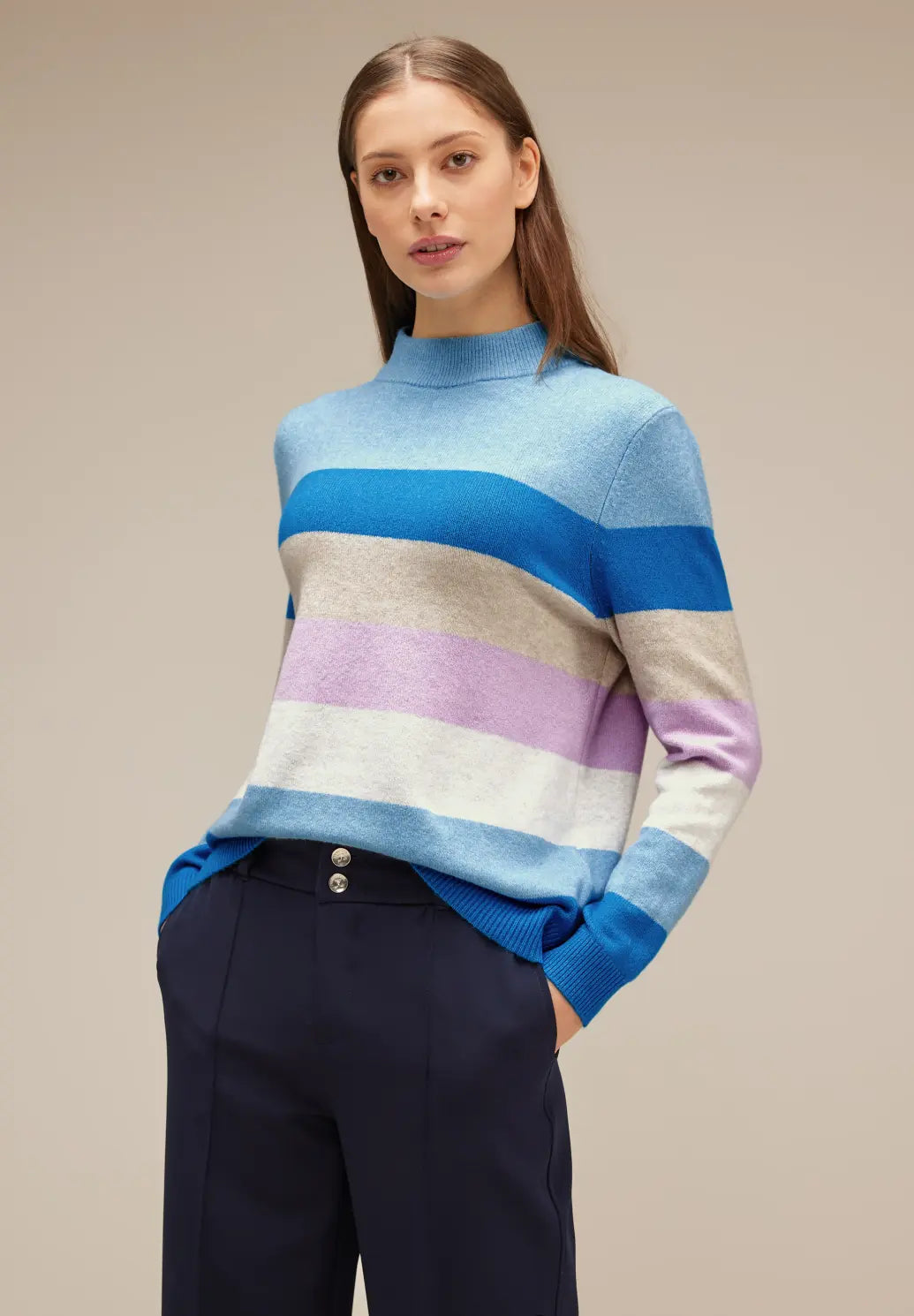 Street One - Striped Sweater - 30257