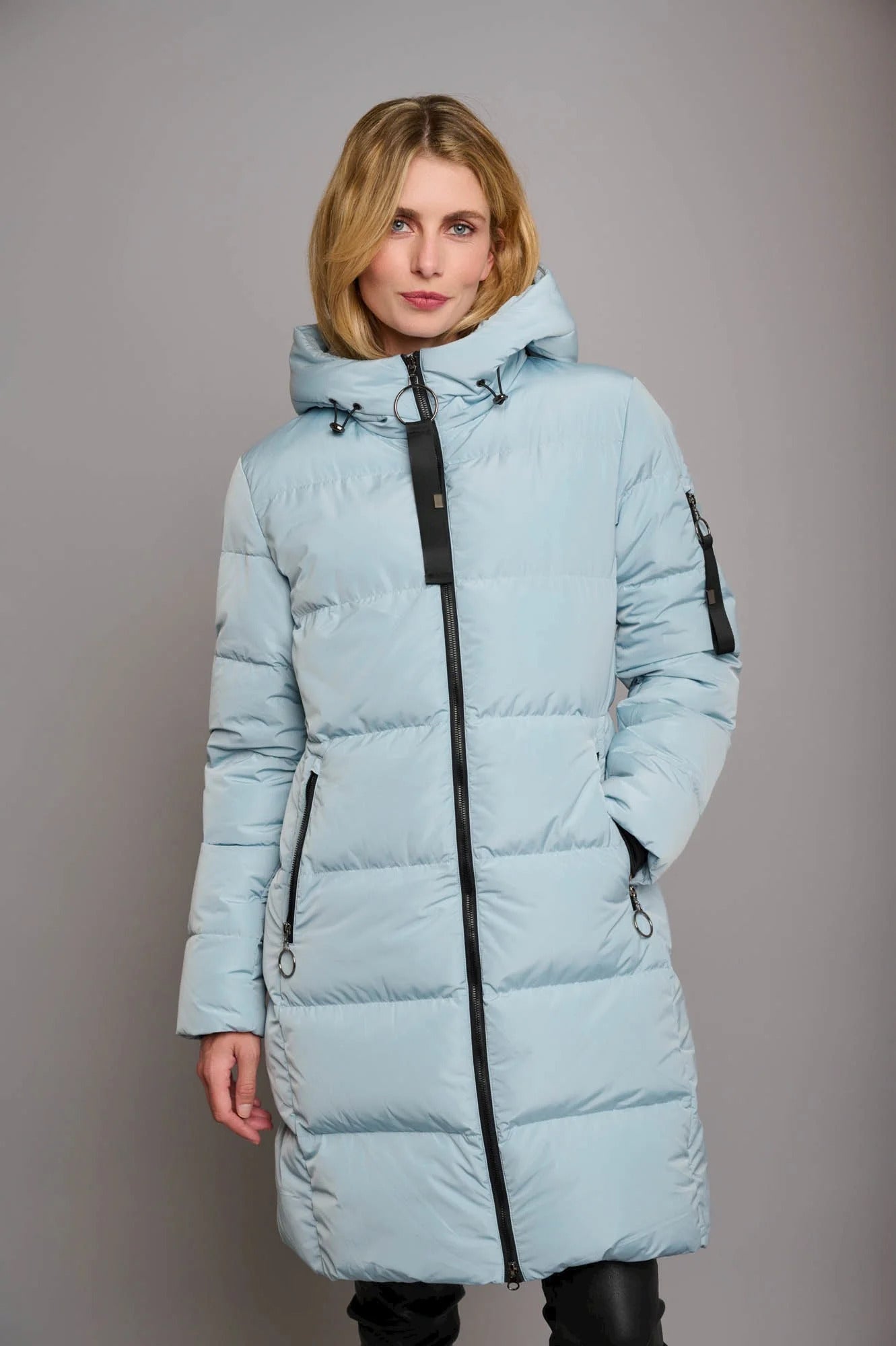 Rino & Pelle - Long Padded Hooded Coat - JADE
