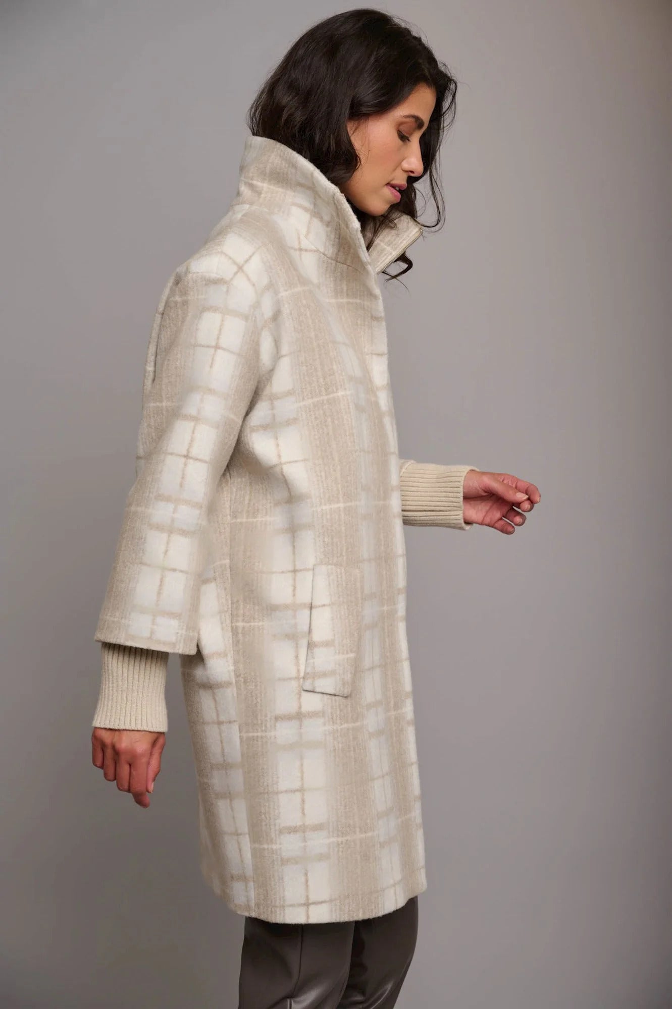 Rino & Pelle - Janita Coat with Rib Collar - JANITA