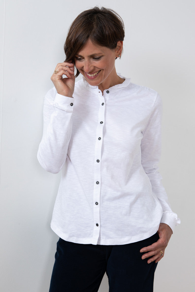 Lily & Me - Hailey Frill Shirt Plain - 23526