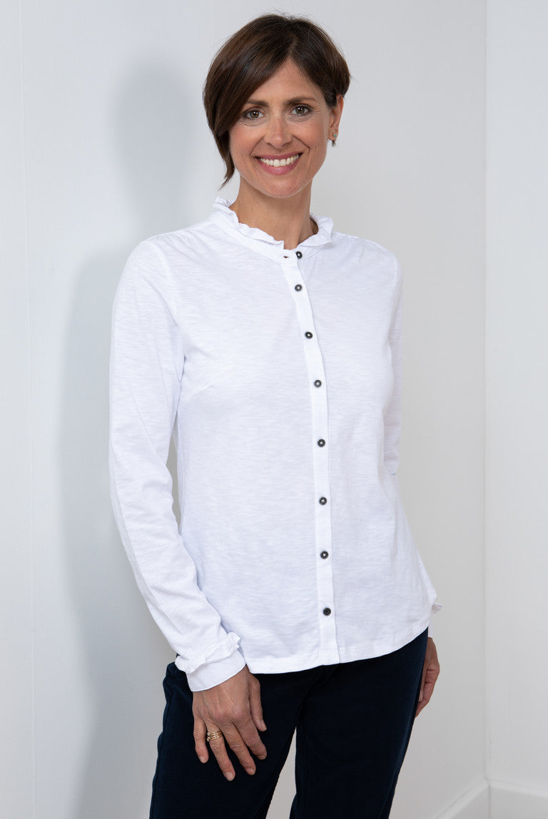 Lily & Me - Hailey Frill Shirt Plain - 23526