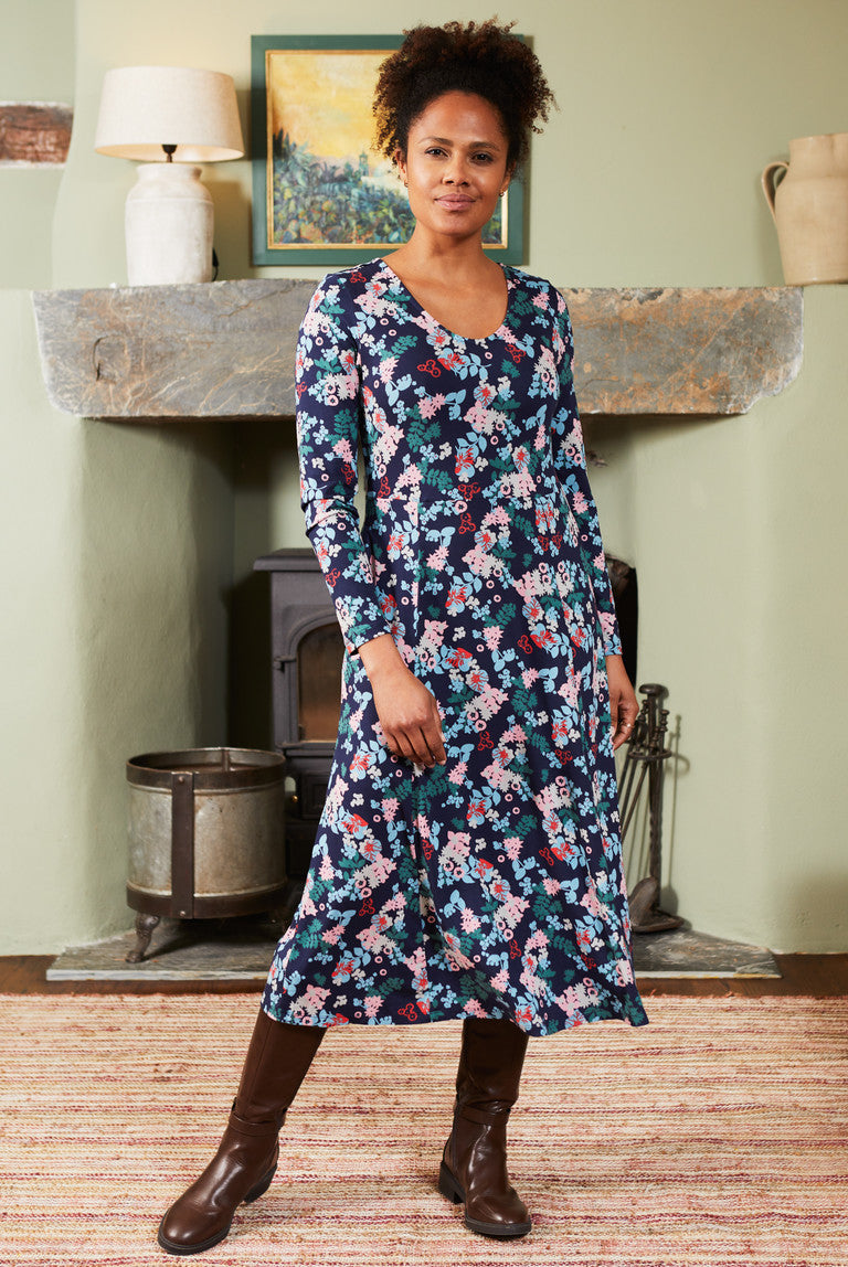 Lily & Me - Jersey Swing Dress Floral - 23553