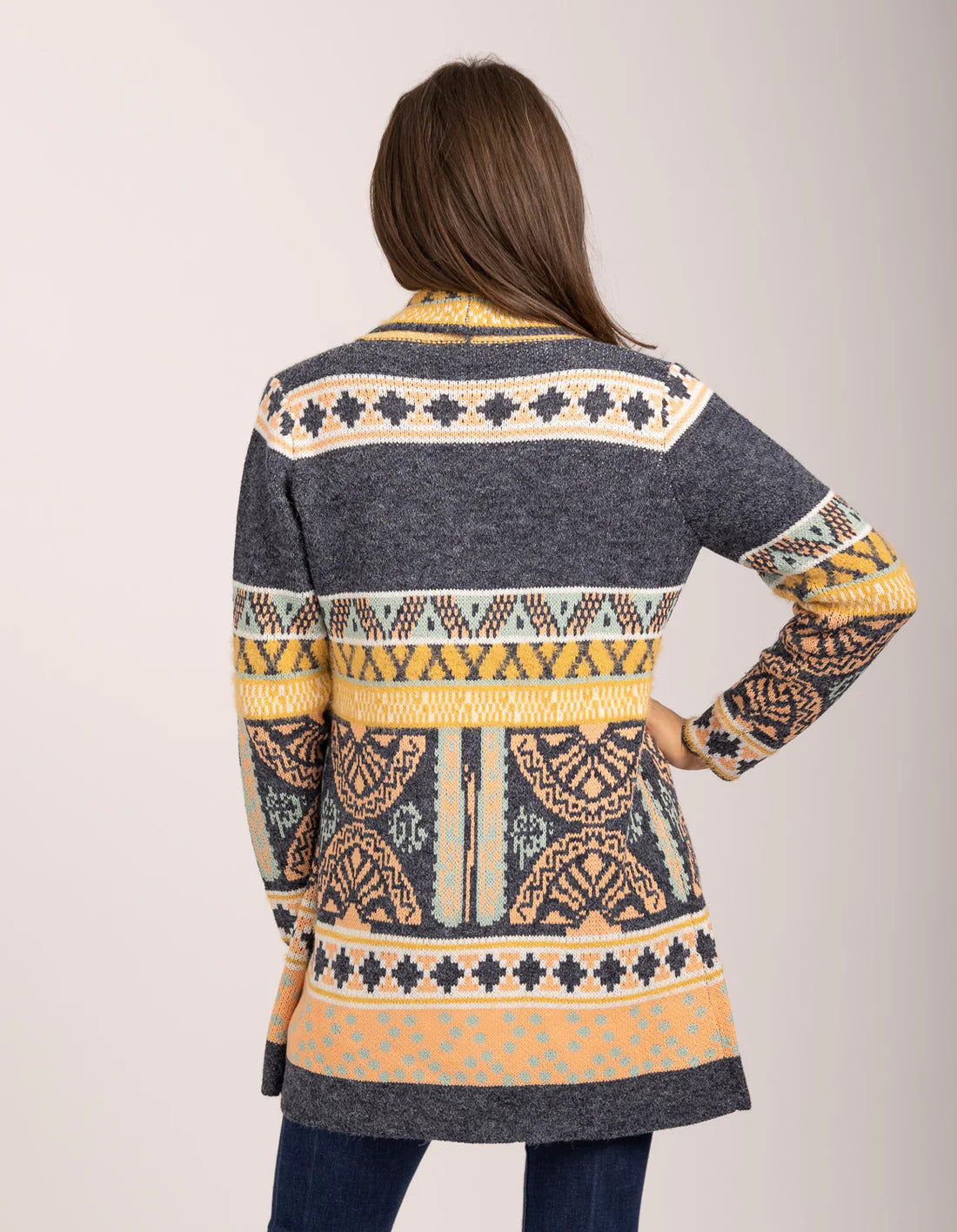 Mudflower - Aztec Knit Cardigan - 963
