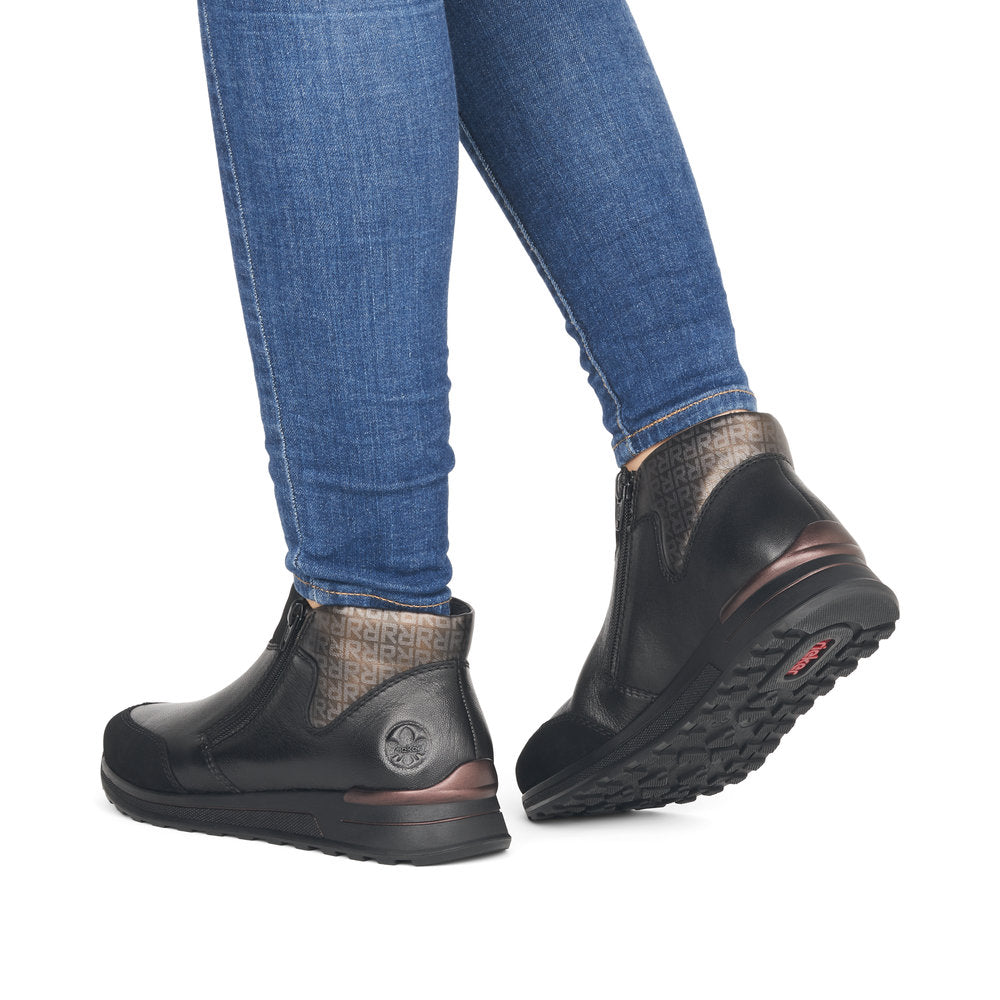 Rieker - Side Zip Chunky Shoe - N1452