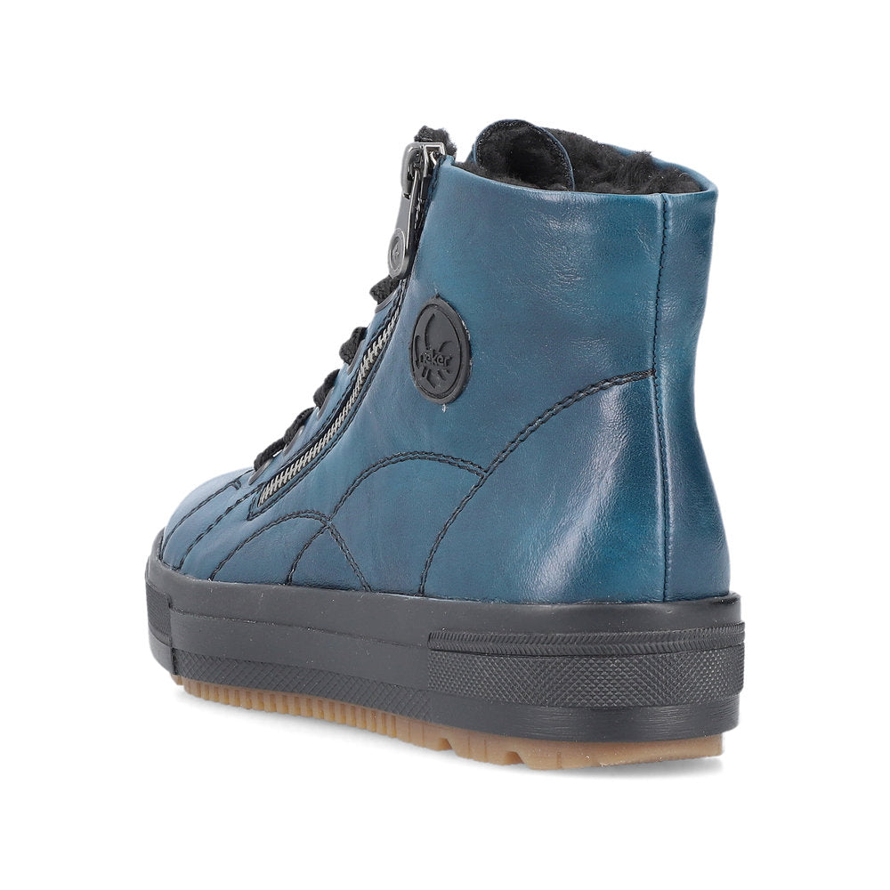 Rieker - Zip Up Patent Boot - N2710