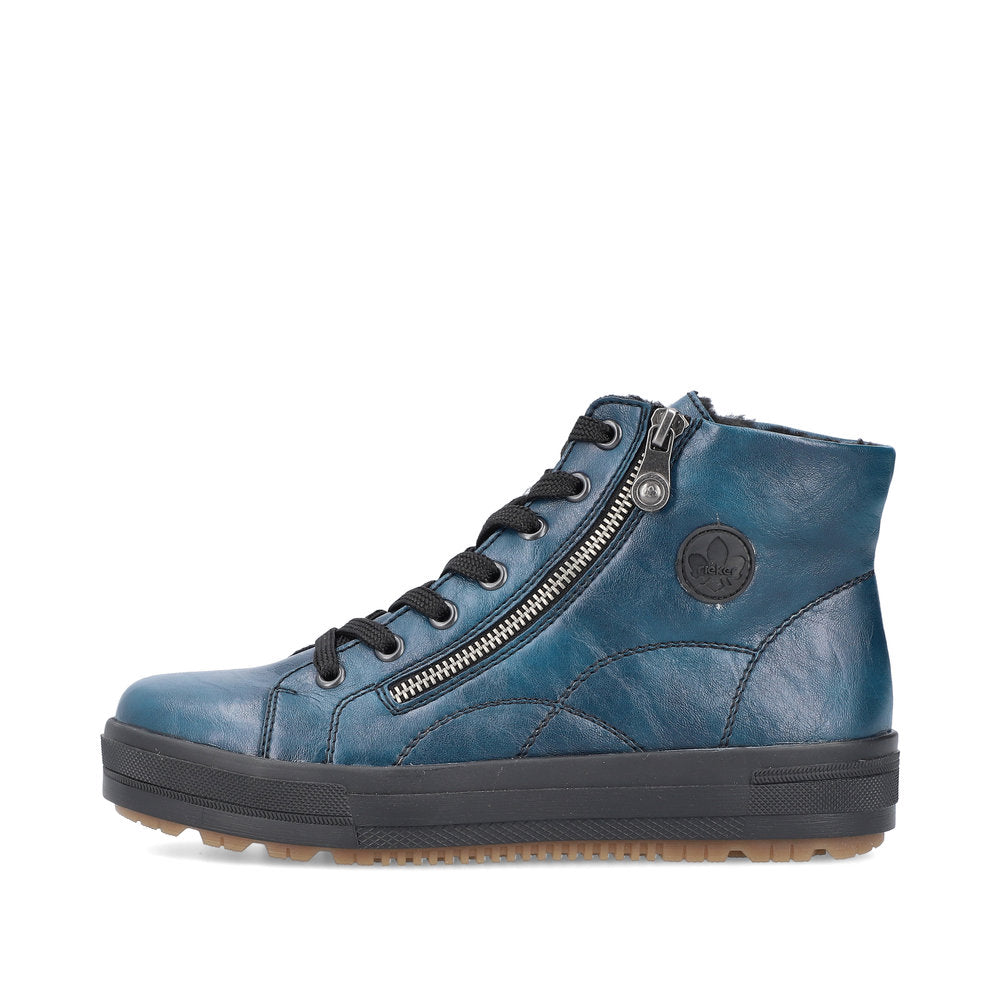 Rieker - Zip Up Patent Boot - N2710