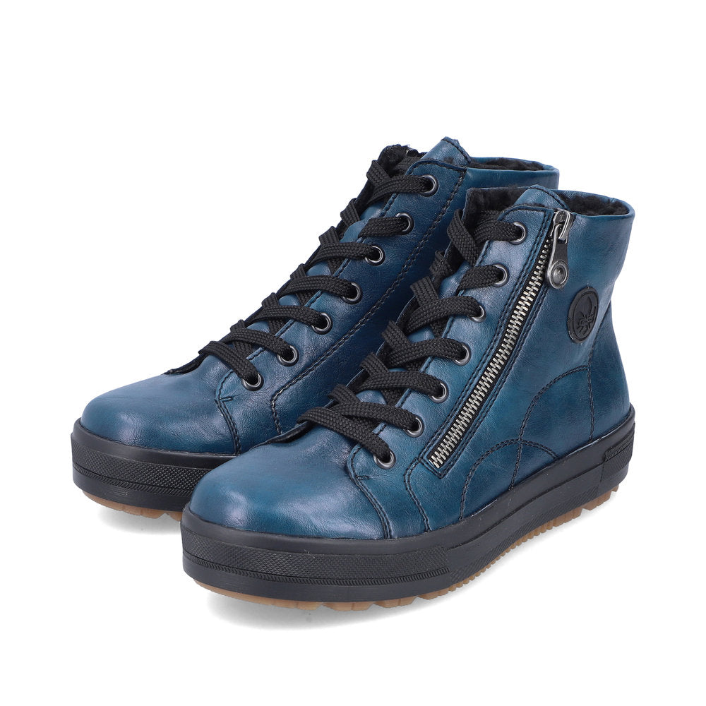 Rieker - Zip Up Patent Boot - N2710