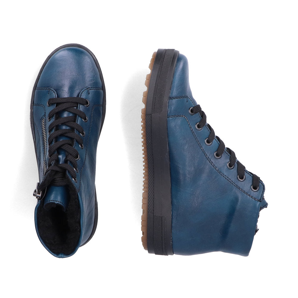 Rieker - Zip Up Patent Boot - N2710