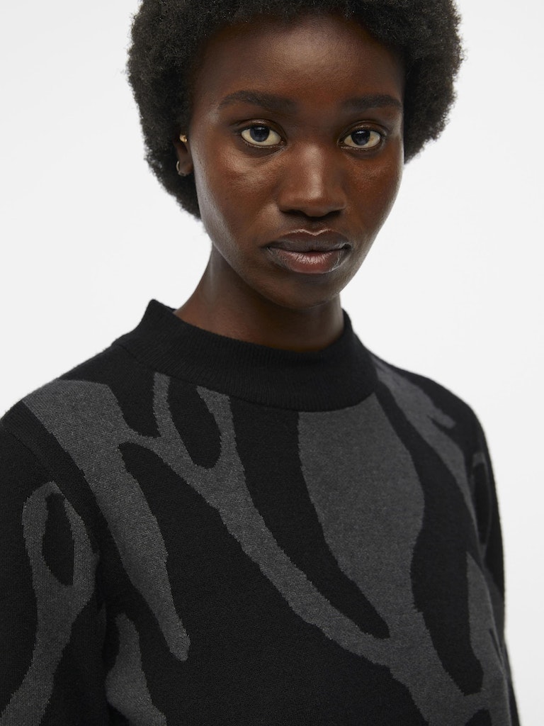 Object - Ray Lonsleeved Knit Dress - 23040957