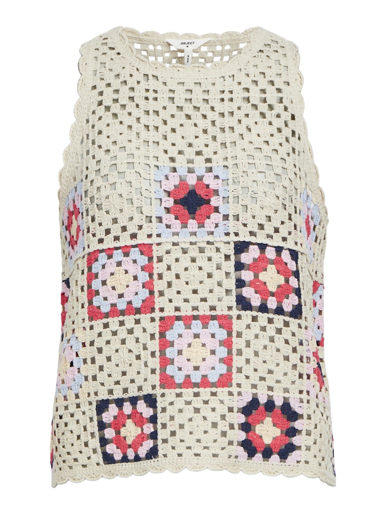 Object - Fadia Sleeve-less Knit Top - 23044551