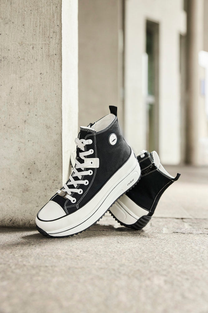 Rieker - Canvas Hi-Top Runner - 90010