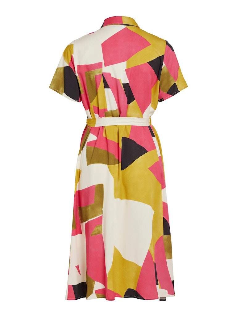 Vila - Suvita Ton Shortsleeve Midi Calf Dress - 14091951