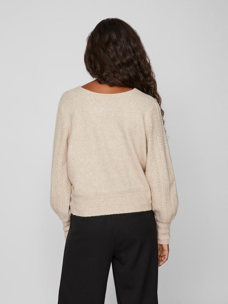 Vila - Beda Longsleeved Wrap Top - 14087711