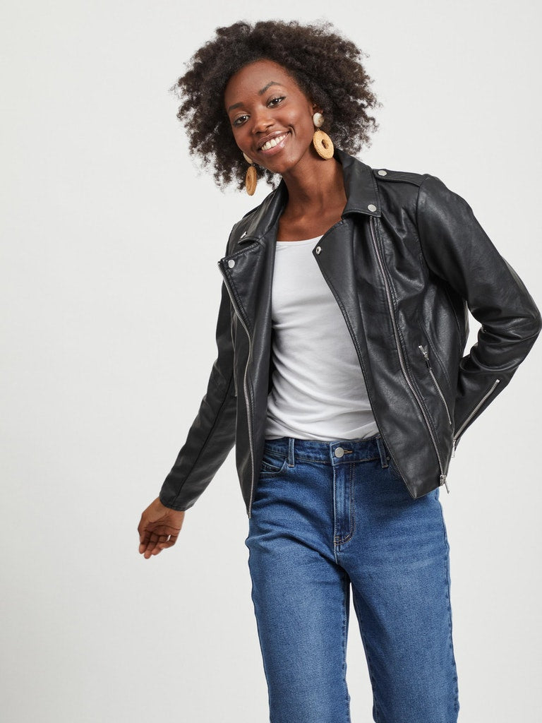 Vila - Leather Jacket - 14044851 W3