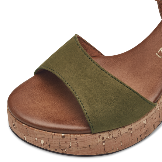 Marco Tozzi - Cork Heeled Sandals - 28008