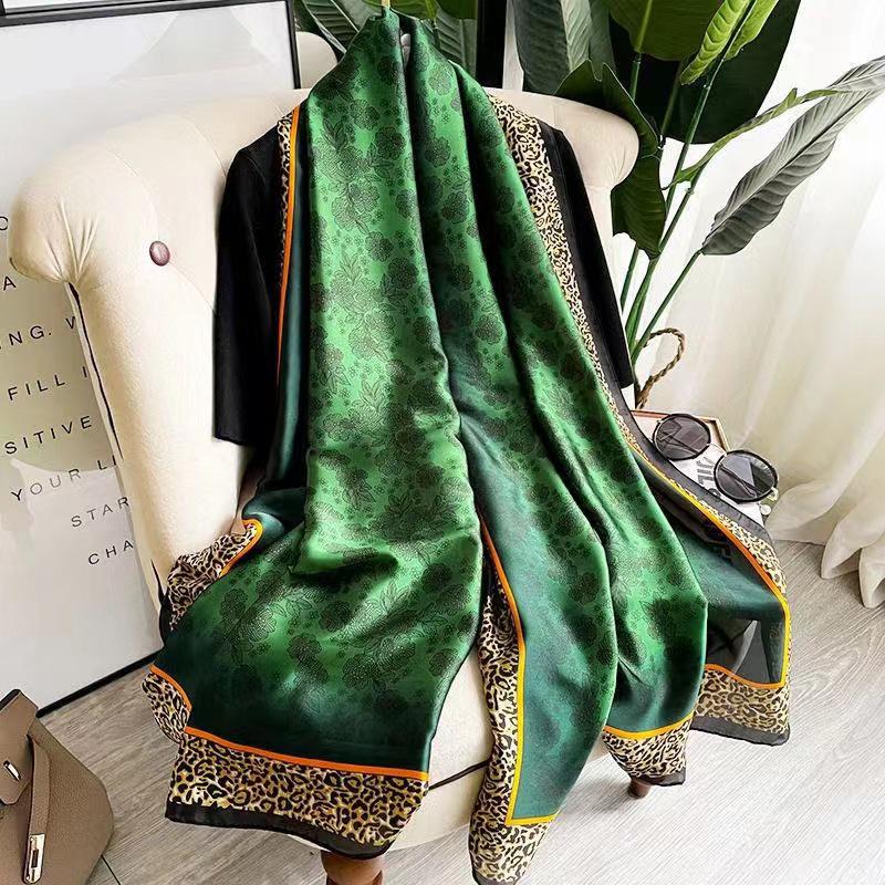 Lipstick - Silk Leopard Print Scarf - LEO SCF