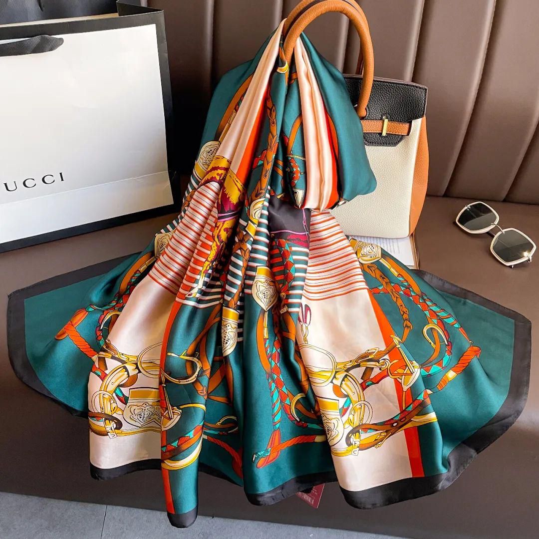Lipstick - Silk Chain Print Scarf - CHAIN SCF