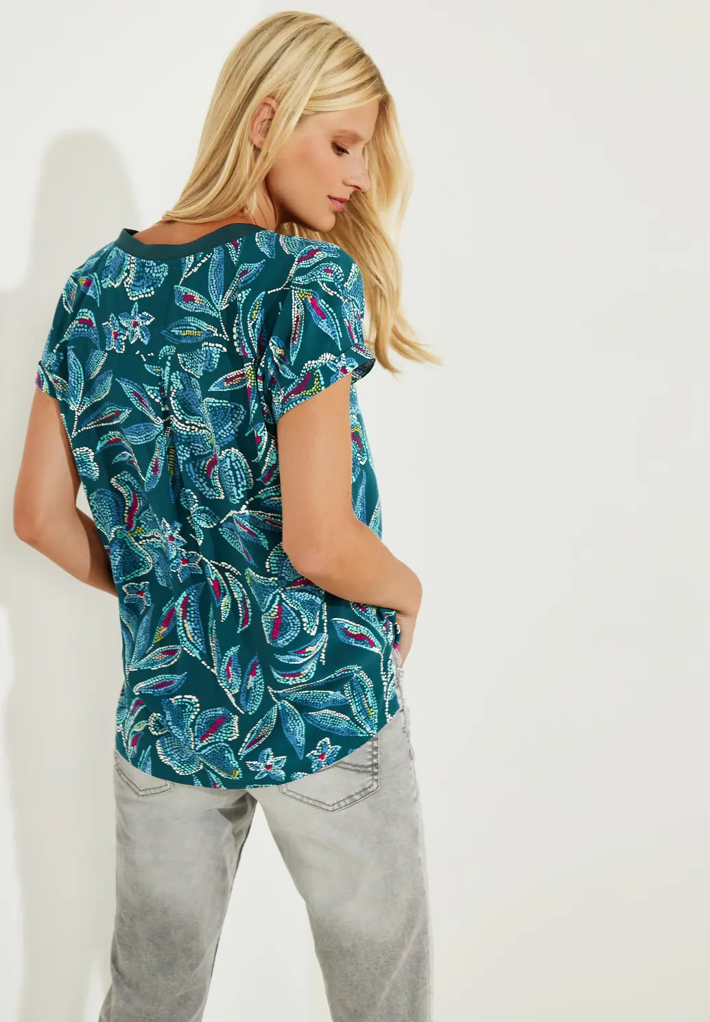 Cecil - V-Neck Blouse - 344158