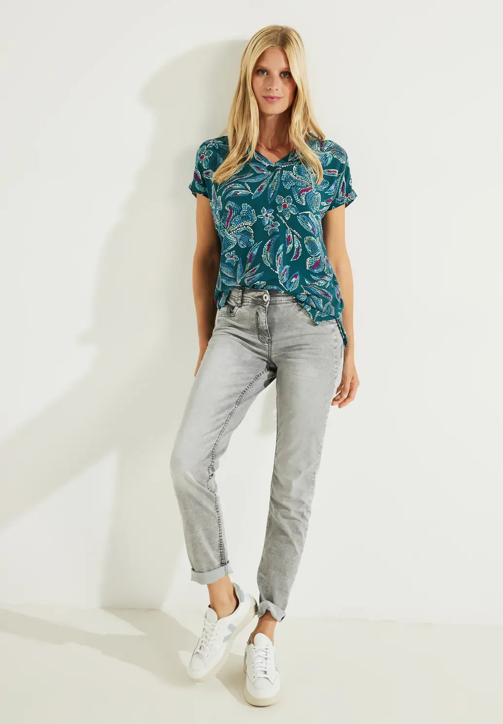 Cecil - V-Neck Blouse - 344158