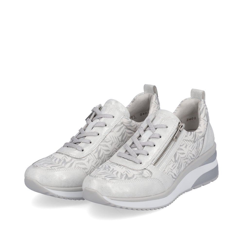 Remonte - Silver and Leaf Patterend Runner - D2401