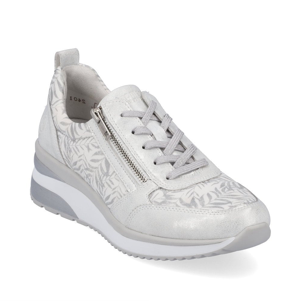 Remonte - Silver and Leaf Patterend Runner - D2401