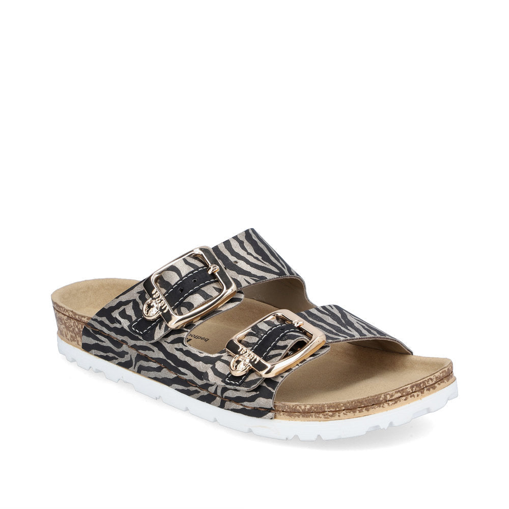 Rieker - Zebra Print Flat Sandal - 69850