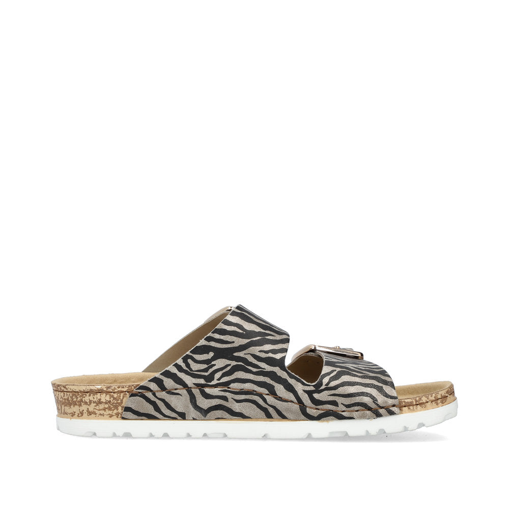Rieker - Zebra Print Flat Sandal - 69850