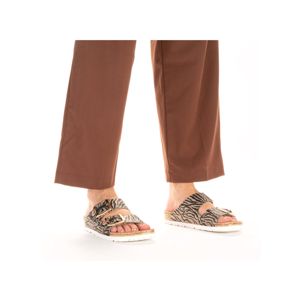 Rieker - Zebra Print Flat Sandal - 69850