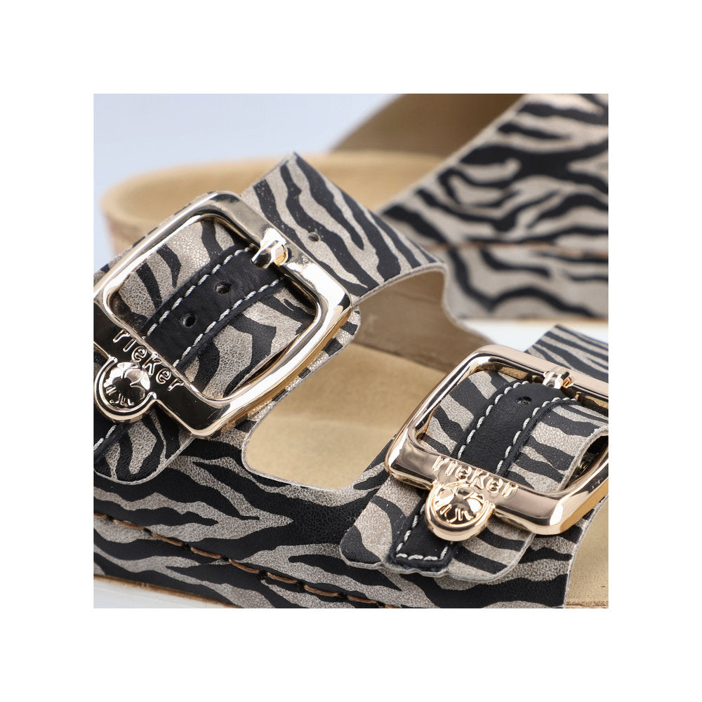Rieker - Zebra Print Flat Sandal - 69850
