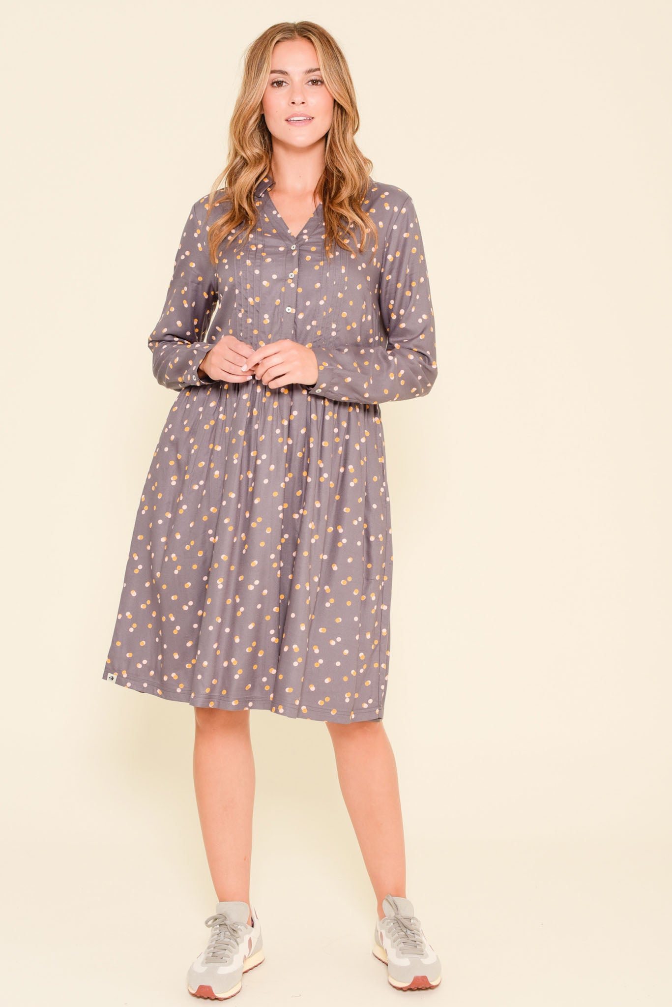 Brakeburn Dotty Shirt Dress 8281 Lipstick Clothing www.lipstick.ie