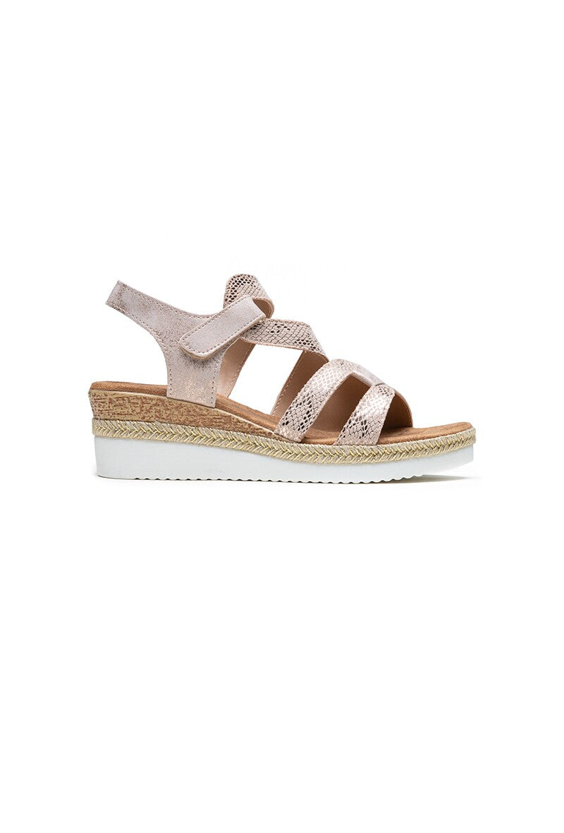 Lipstick - Wedge open Foot Sandal - F6155