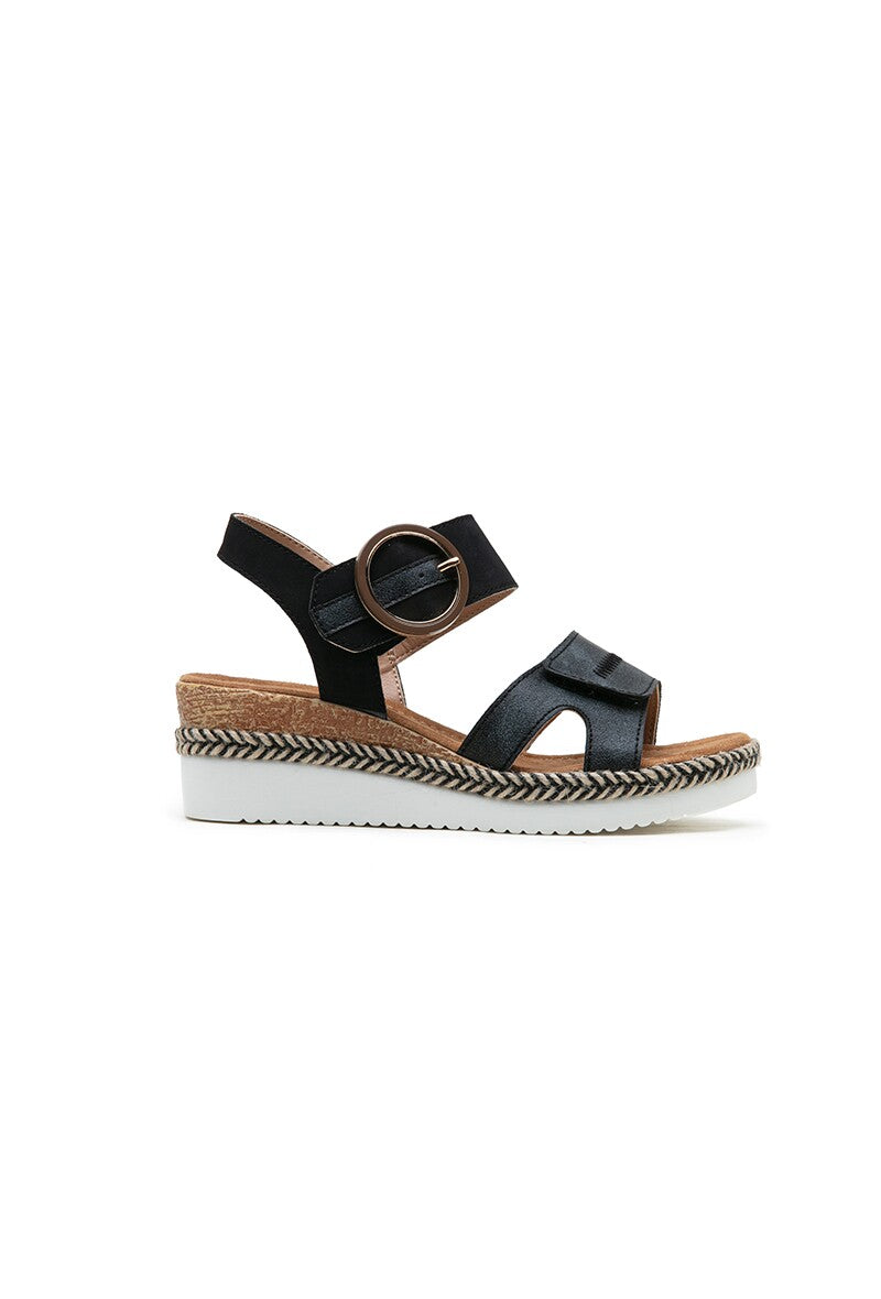Lipstick - Wedge open Foot Sandal - F6172