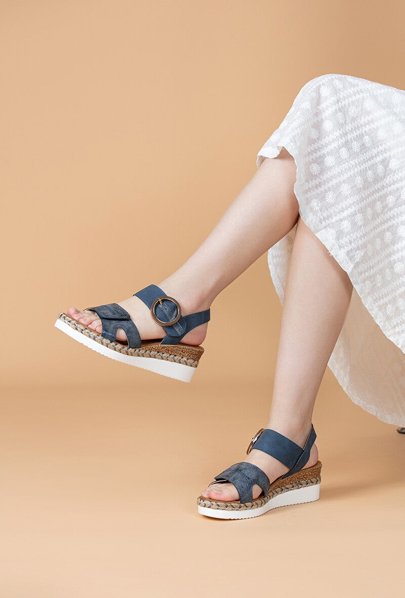 Lipstick - Wedge open Foot Sandal - F6172