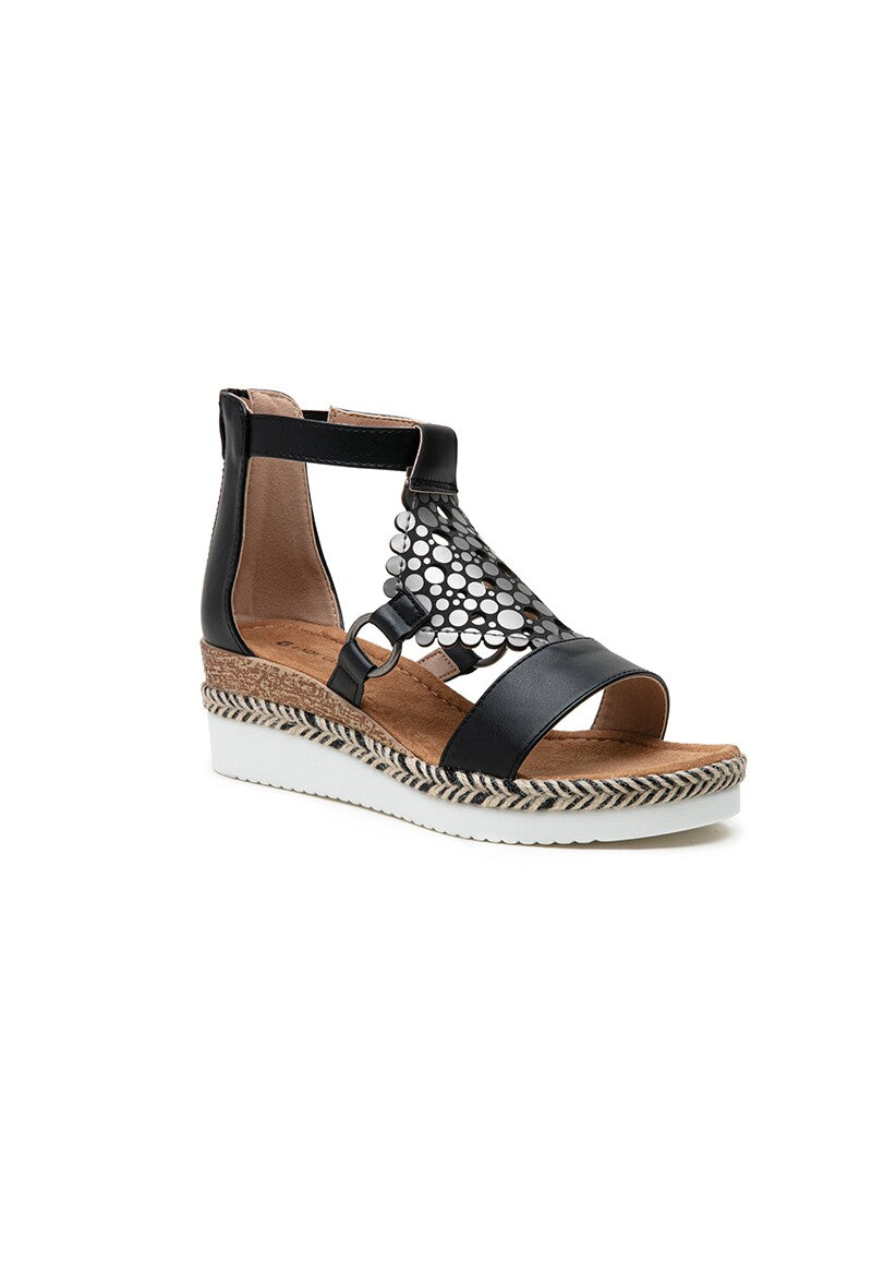 Lipstick - Wedge open Foot Sandal - F6197