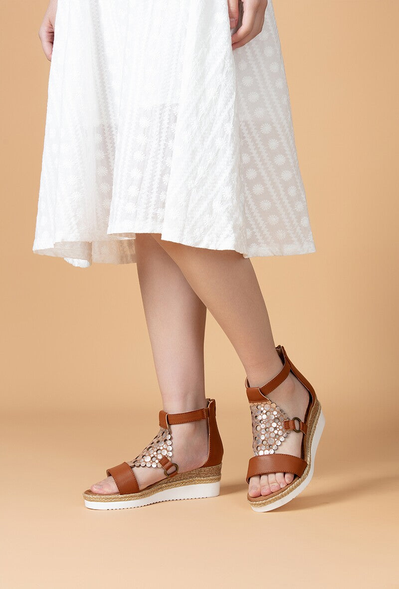 Lipstick - Wedge open Foot Sandal - F6197