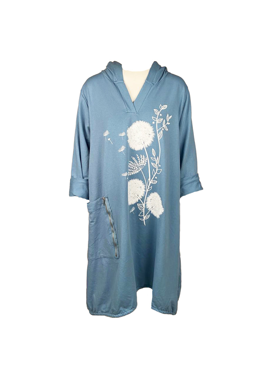 Lipstick - Dandelion Print Hodded Tunic - 81828/2