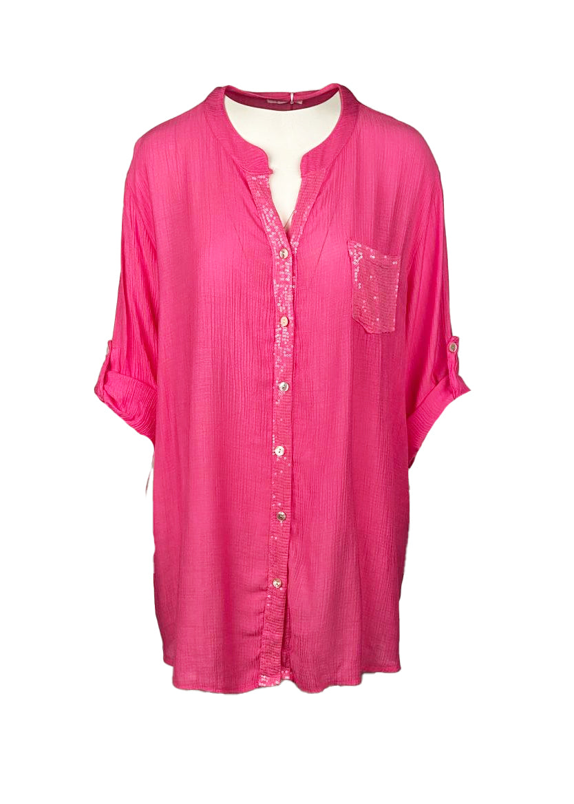 Lipstick - Plain Long Blouse - 81950/8