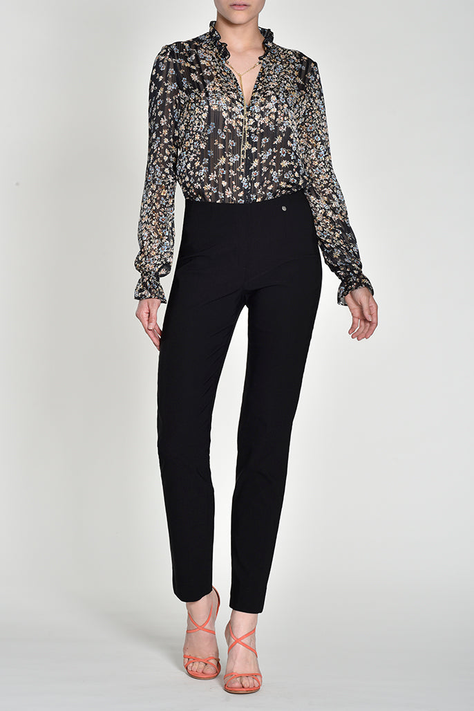 Robell - Slim Fit Stretch Waist Trousers - 51412