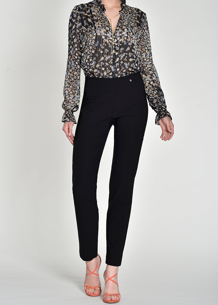 Robell - Slim Fit Full Length Trousers - 51412 W5