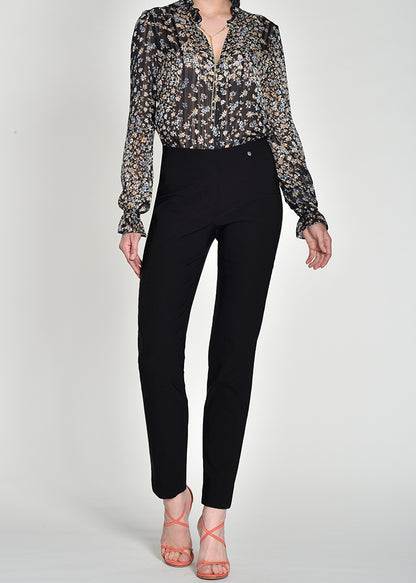 Robell - Slim Fit Full Length Trousers - 51412 W5