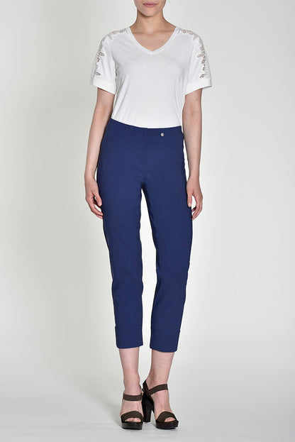 Robell - Slim Fit 7/8 Legged Trousers - 51568 W5
