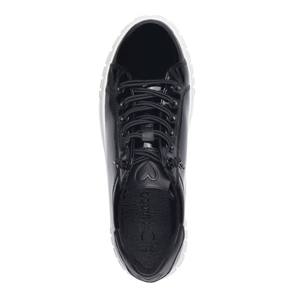 Marco Tozzi - Black Runners Patent Comb - 23717 W3